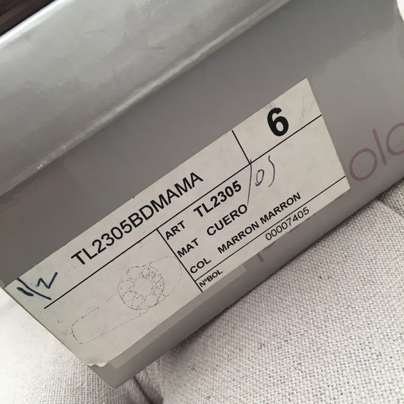 🤎 New Paruolo leather GEM Stones slip on Sandals Flat 6 - Picture 6 of 6